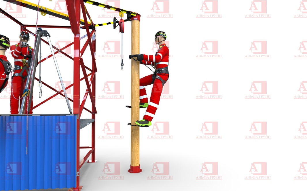 Учебно-тренировочный полигон Альпинист-2-05 для практических занятий на высоте.  